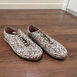 Womens Floral Vans (barely worn)
